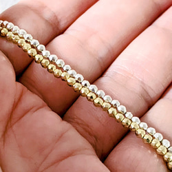 メタル ビーズ 2㍉ 30cm ネックレス パーツ 7枚目の画像