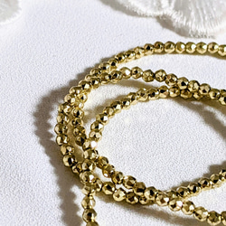 メタル ビーズ 2㍉ 30cm ネックレス パーツ 4枚目の画像