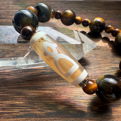 最強の龍様】上肯西蔵佛龍眼天珠☆ラストのお品 ブレスレット roku