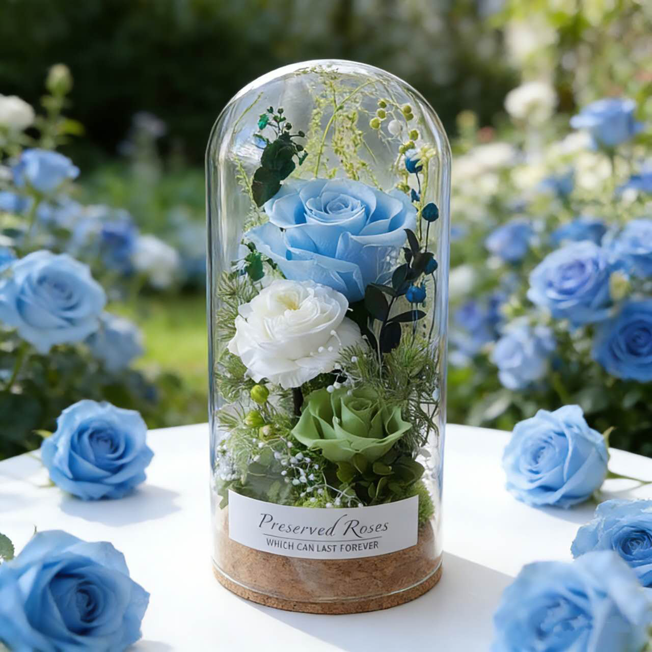特別な日のお祝い・誕生日 花飾り・バラ 薔薇 ローズ、美しいムード、アレンジメント、プリザーブドフラワー、ドライフラワー 5,880円