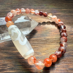 最強の龍様】上肯西蔵佛龍眼天珠☆ラストのお品 ブレスレット roku