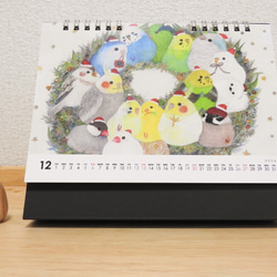 卓上リング綴じカレンダー(B6) 「2026年鳥さんカレンダー」インコ 野鳥