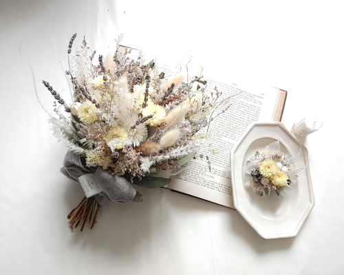 ブーケ・ブートニア　結婚式　前撮り　撮影用 64444cb3656ecde8ccf7441a2e4cad