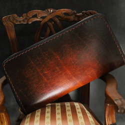 本革高級シザーケース【手染め レッドブラウンアンティーク】 その他