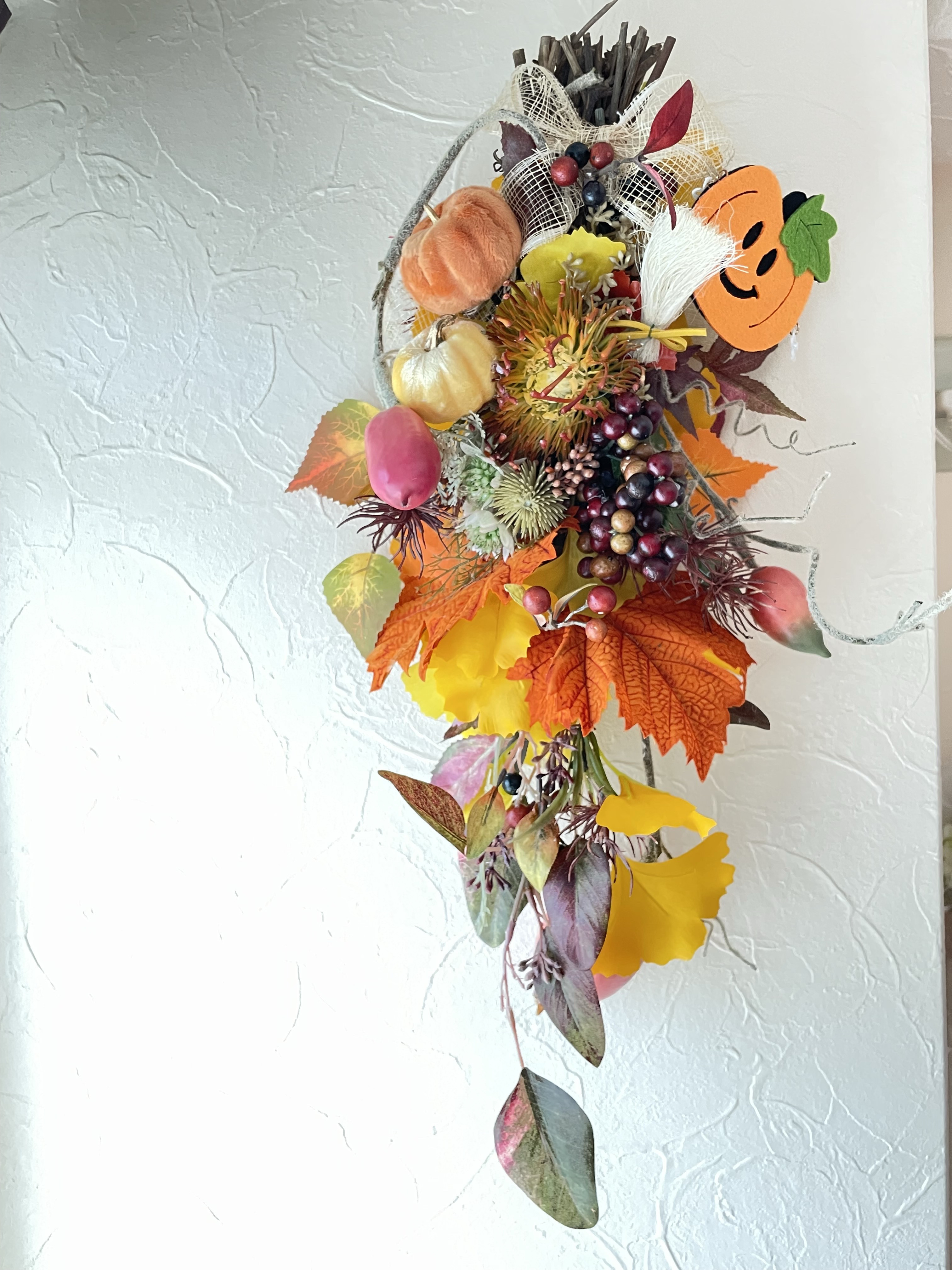 《ハロウィン　紅葉スワッグ》