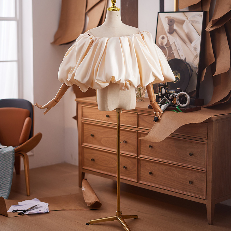 オフショルダー ケープ シャンパン色 DIY 肩飾り ドレスアクセサリー パーティー ウェディングドレス DTY385