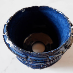 4号深海碧裂紋鉢256　塊根植物　多肉植物　盆栽　植木鉢　作家鉢　沖縄 4枚目の画像