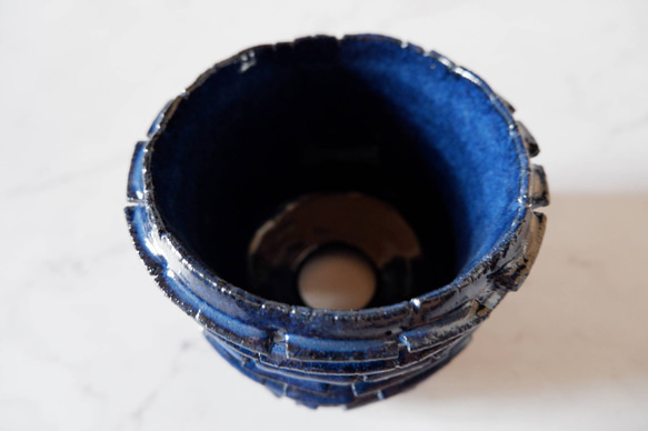 4号深海碧裂紋鉢256　塊根植物　多肉植物　盆栽　植木鉢　作家鉢　沖縄 4枚目の画像