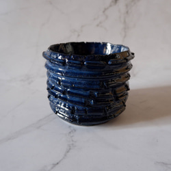 4号深海碧裂紋鉢256　塊根植物　多肉植物　盆栽　植木鉢　作家鉢　沖縄 1枚目の画像