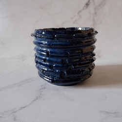 4号深海碧裂紋鉢256　塊根植物　多肉植物　盆栽　植木鉢　作家鉢　沖縄 3枚目の画像