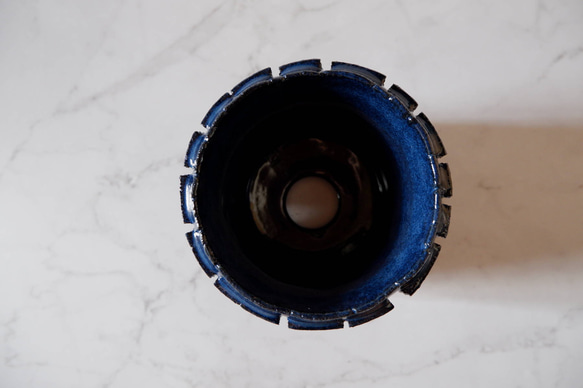 4号深海碧裂紋鉢256　塊根植物　多肉植物　盆栽　植木鉢　作家鉢　沖縄 5枚目の画像