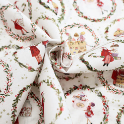 新柄入荷！ドイツ！幅広！『acufactum　アクファクタム　クリスマス　サークル』～約150cm×50㎝単位でカット～ 4枚目の画像