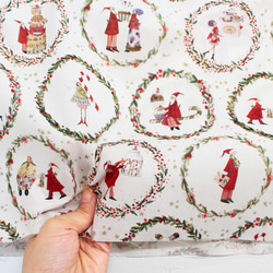 新柄入荷！ドイツ！幅広！『acufactum　アクファクタム　クリスマス　サークル』～約150cm×50㎝単位でカット～ 5枚目の画像