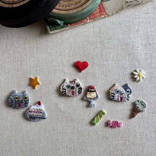プリン/刺繍アイロンワッペン ワッペン・アップリケ ネネメルスリー
