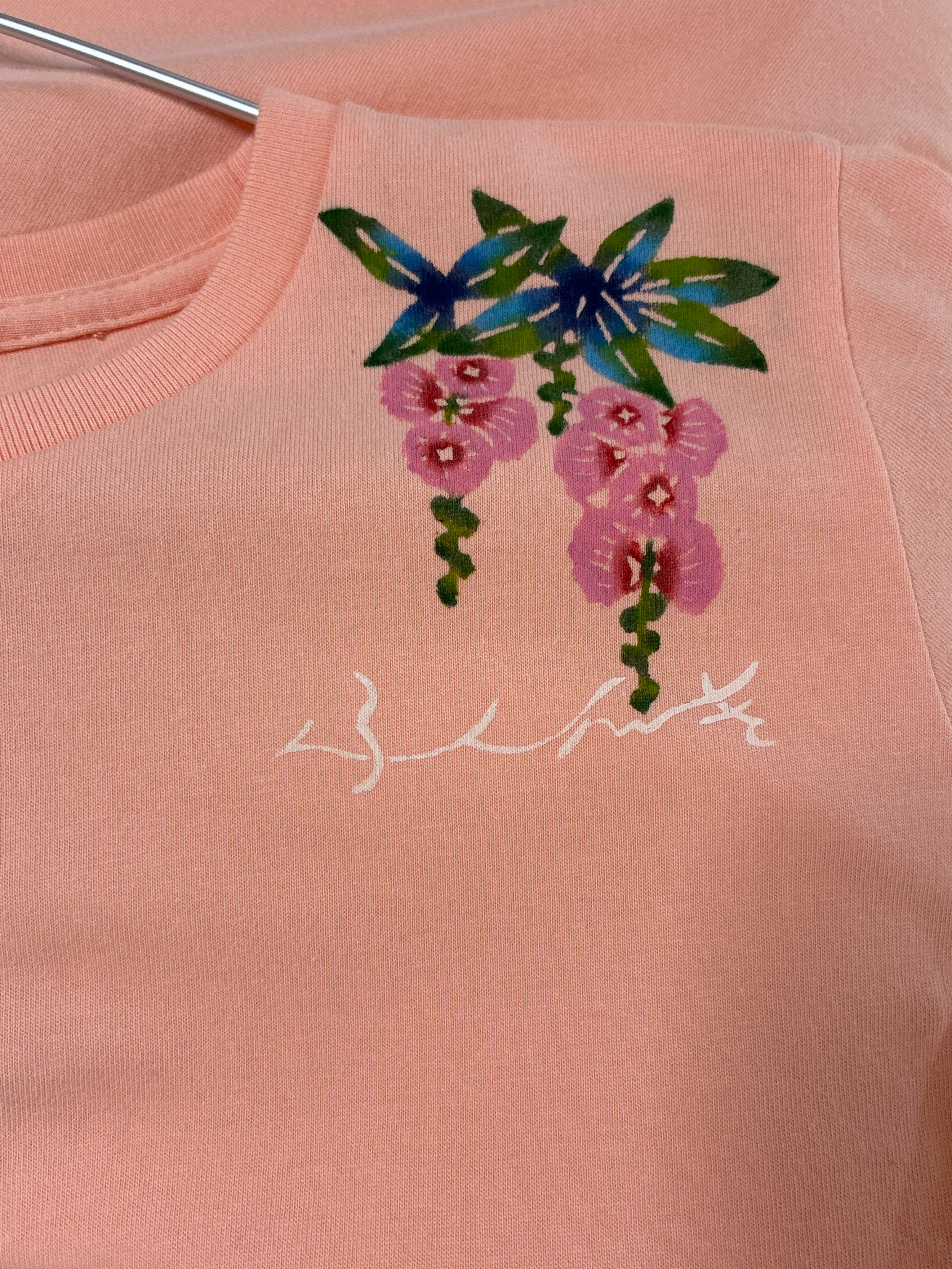 半袖Tシャツ/沖縄/紅型/サガリバナ/オオゴマダラ