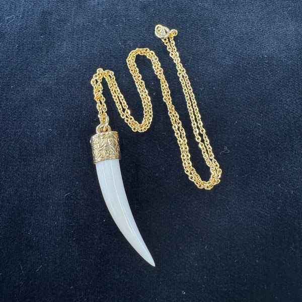 【本象牙】ペンダント ・牙 No.1（No.Z_PNp-07）