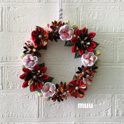 つまみ細工リース ＊春フラワーリース 桜＊ リース muu 通販 17307232