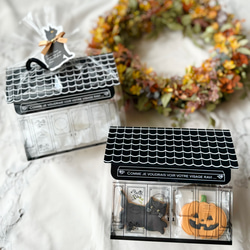 【10/31以降の発送です！ハッピーハロウィン！】黒ねこハロウィンハウス 1枚目の画像