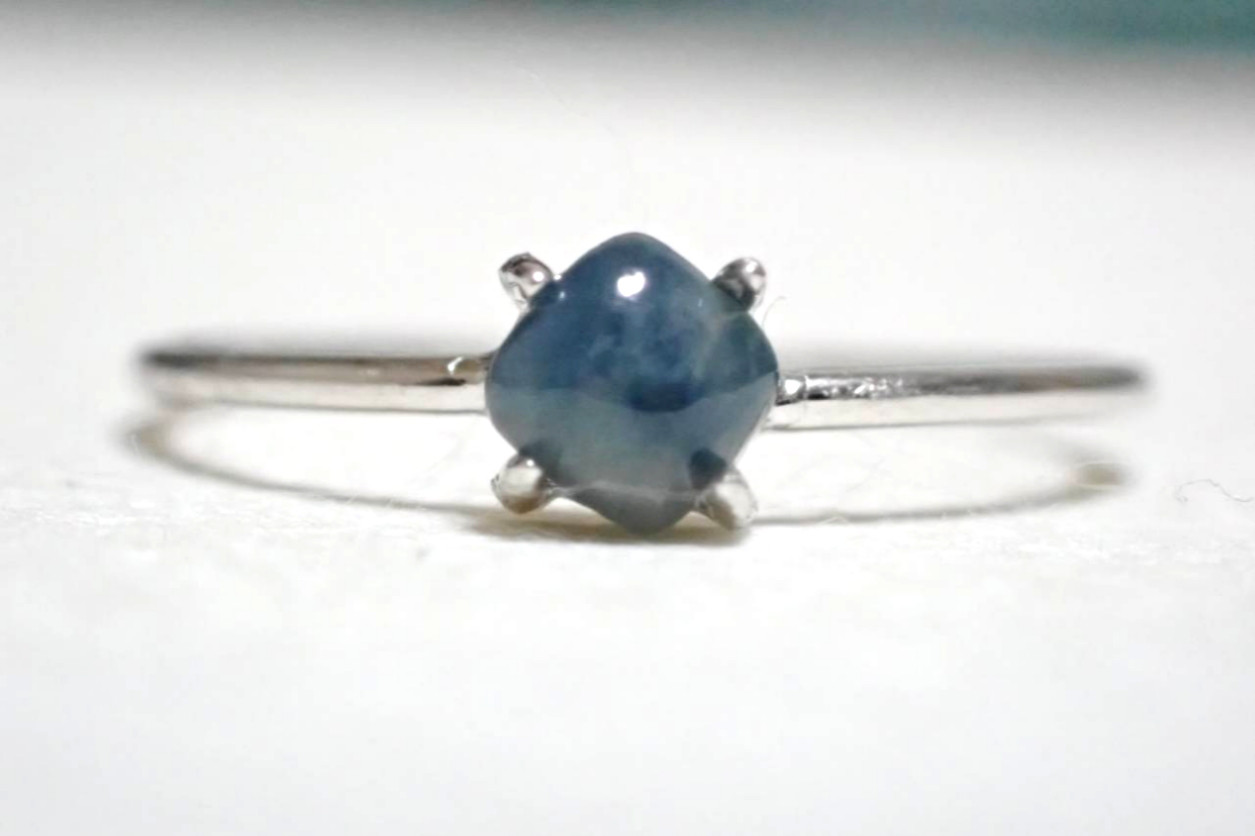 糸魚川翡翠　青　リング