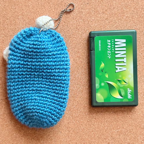 1/31終売予定】パクパクケースMサイズ寒色系シリーズ☆かぎ針編み