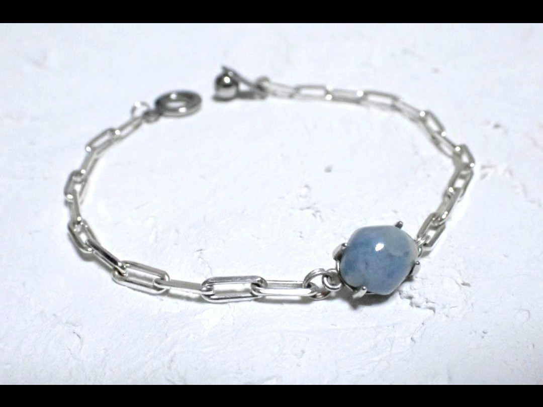 糸魚川翡翠　青　ブレスレット