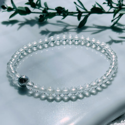 法螺四眼青紋黒銀線天珠&デュモルチェライトブレス ブレスレット Himal