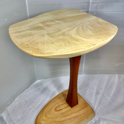 天然木 カイズカイブキ輪切り サイドテーブル 一点物 手造り