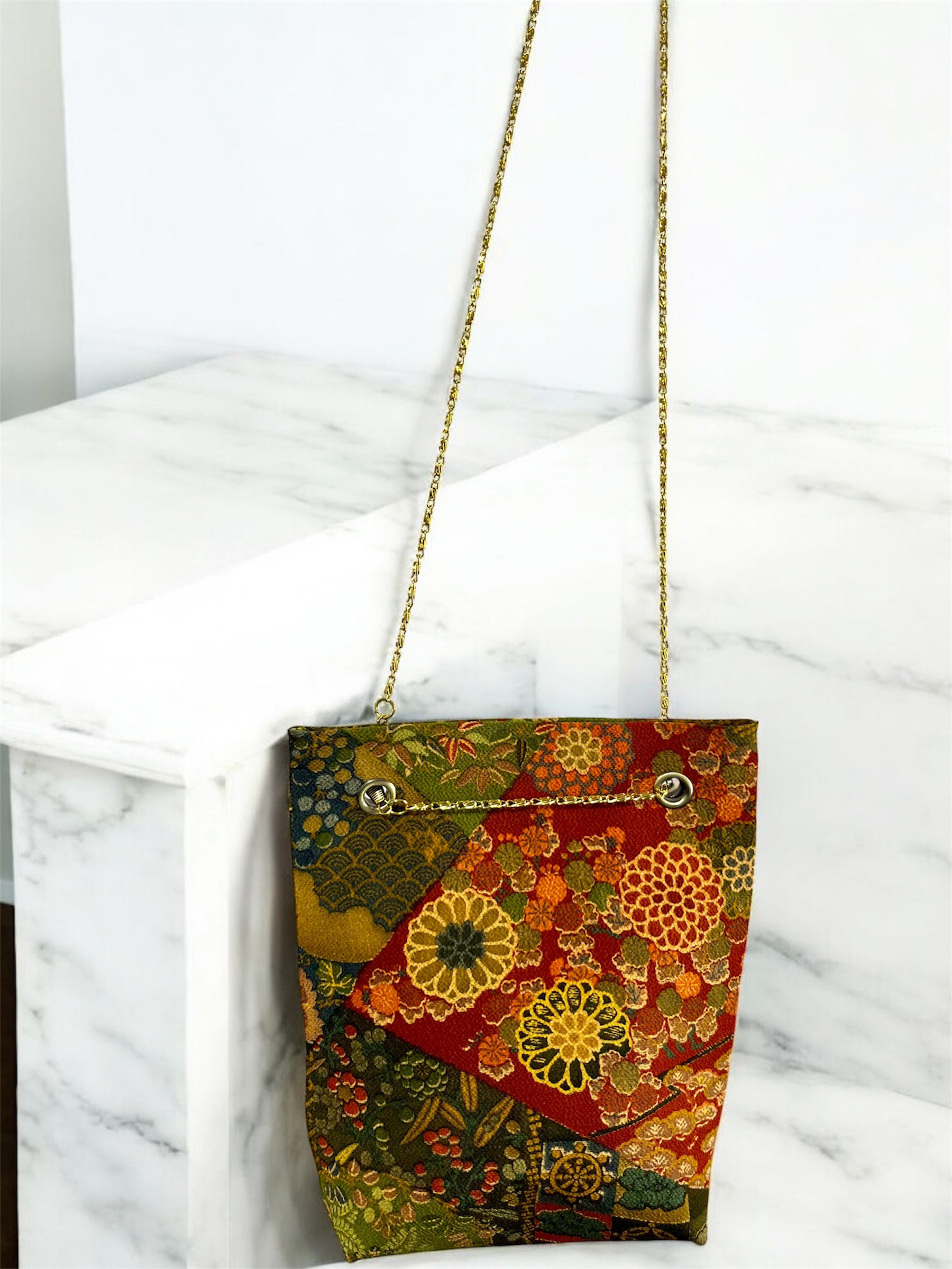 着物リメイクツーウェイチェーンサコッシュ