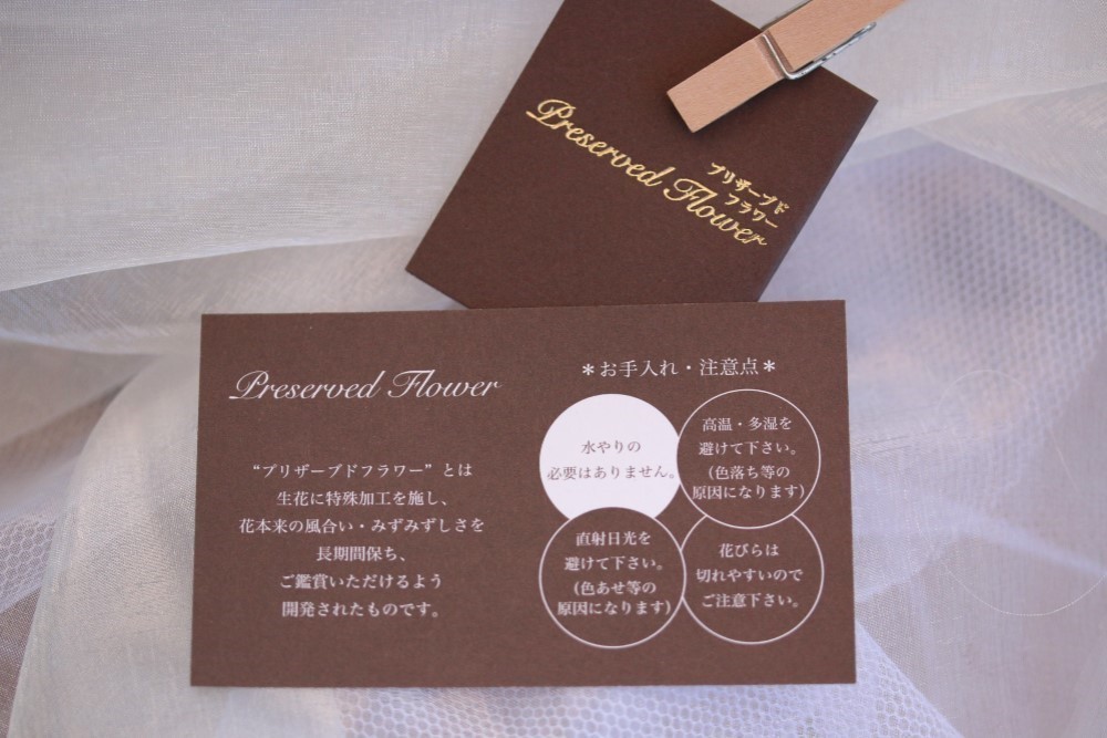 すりガラス風レトロなフレームプリザ