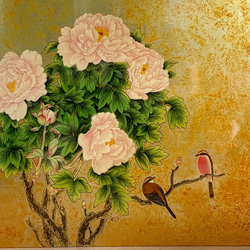 ベトナム政府御用達工房！ Mr.クオックスー作品 刺繍絵 ホワイト