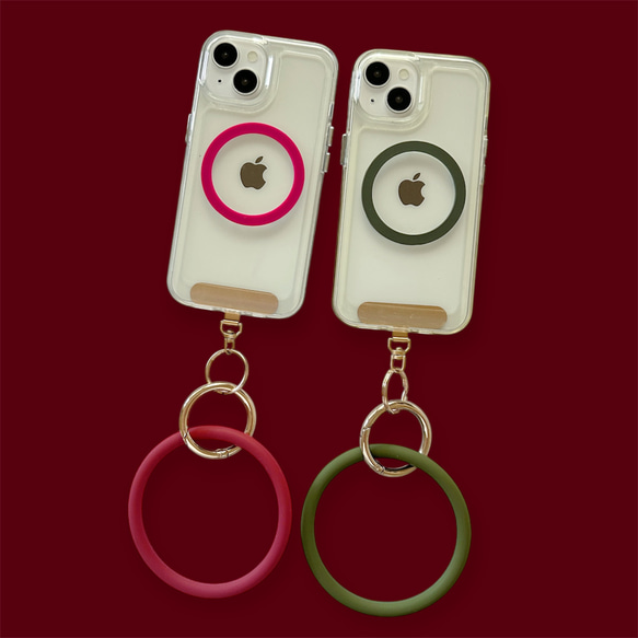 ルヴィ二 MagSafe 16 Pro ケース ハートストラップ 2点 ルヴィ二