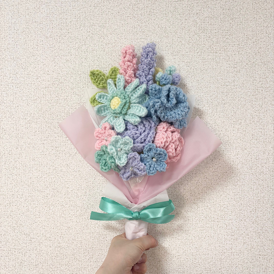 毛糸の花束 パステル