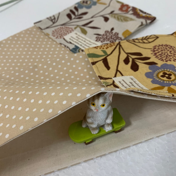 トイレットペーパーホルダーカバー☆鳥と花✳︎北欧風♪2カラー 4枚目の画像