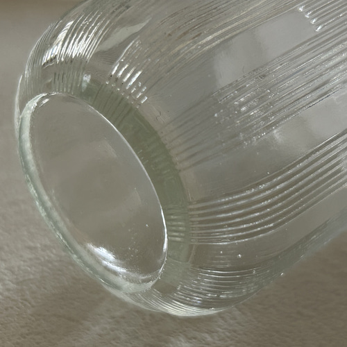 Japanese Vintage ガラスの蓋付き小物入れ ② どんぐり型 昭和レトロ
