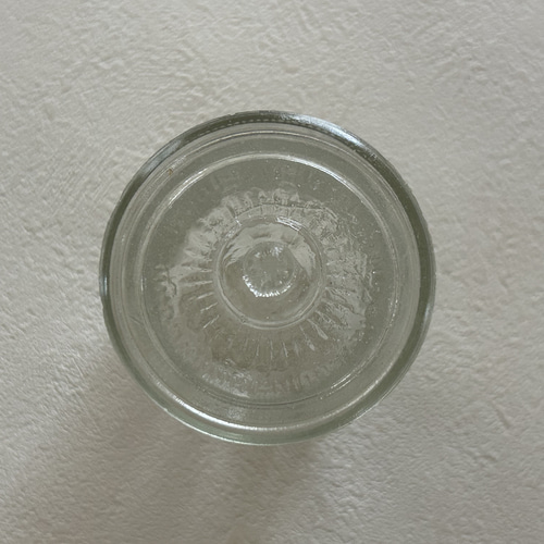 Japanese Vintage ガラスの蓋付き小物入れ ② どんぐり型 昭和レトロ