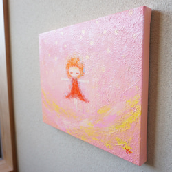 【ひかりのなかで】原画－キャンバス3号 5枚目の画像