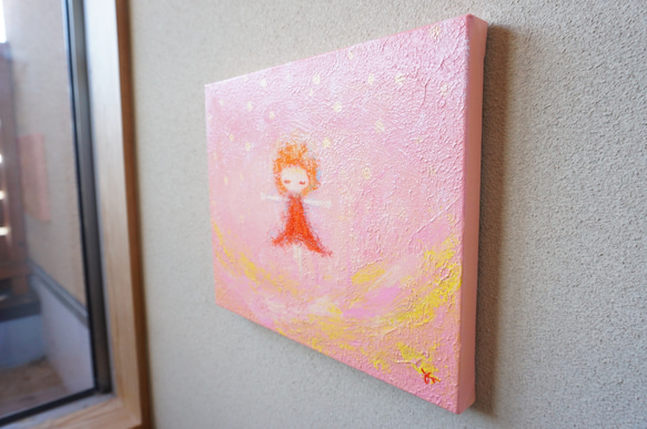 【ひかりのなかで】原画－キャンバス3号 5枚目の画像