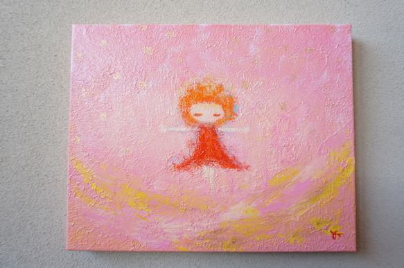 【ひかりのなかで】原画－キャンバス3号 1枚目の画像