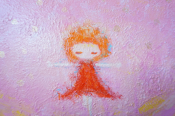 【ひかりのなかで】原画－キャンバス3号 2枚目の画像