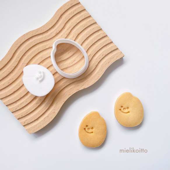 お米さん【クッキー型・フチなしタイプのスタンプ型セット】 1枚目の画像