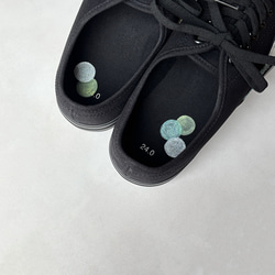 スニーカー「オリーブBH」グリーン系ドット作品！レディース 2E【22.5〜25cm】受注制作 8枚目の画像