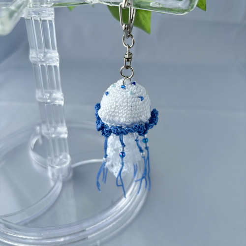 Marine Glow✨】クラゲのあみぐるみキーホルダー あみぐるみ