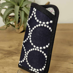 新色出ました！ミナペルホネン/タンバリンネイビー×ライトブルー