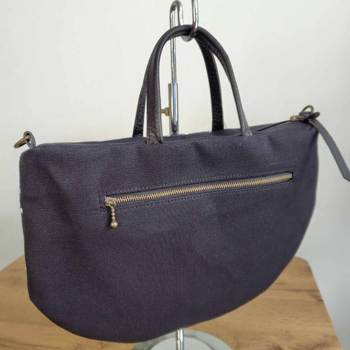 ミナペルホネン/2025tambourineタンバリンネイビー×白/ラウンド