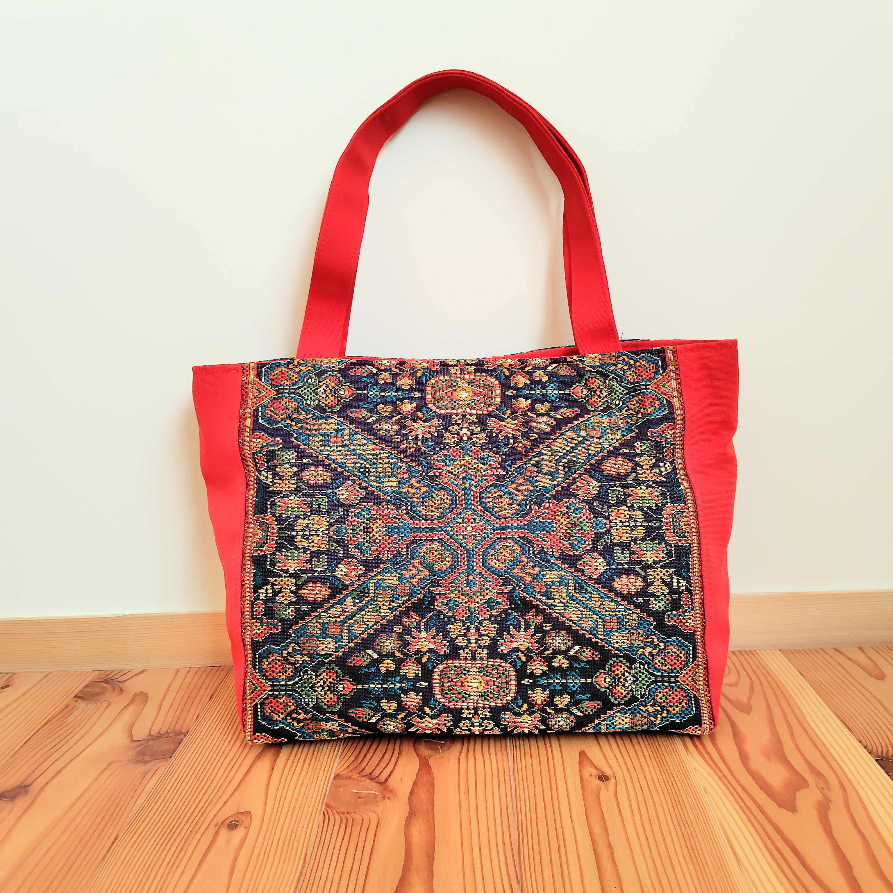 帯リメイクのトートバッグ＊着物リメイク　Tote bag made from recycled obi