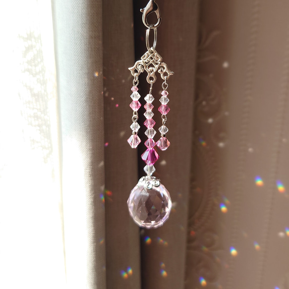 シャンデリア風ピンク~ミニサンキャッチャー 1枚目の画像