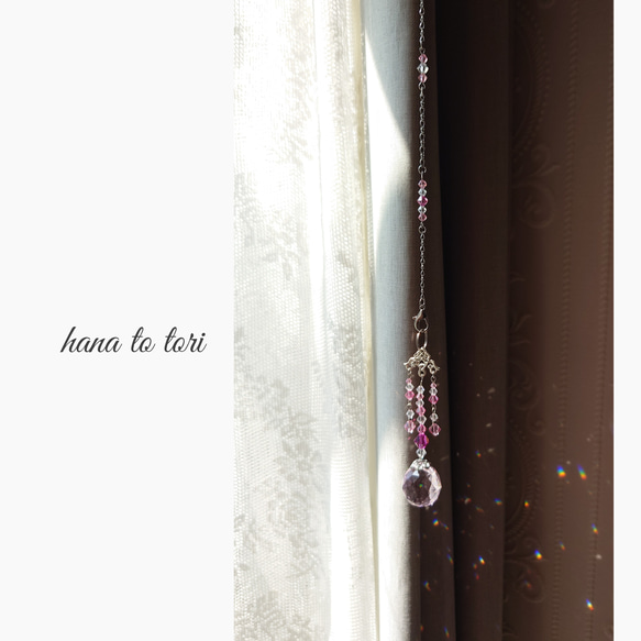 シャンデリア風ピンク~ミニサンキャッチャー 4枚目の画像