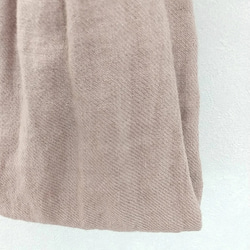 調整可能リネンのターバン...くすみピンク 5枚目の画像