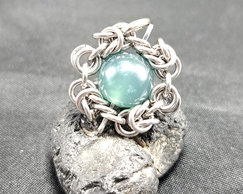 発色抜群! 透過性有 グアテマラ産 青 翡翠 (グアテマラ翡翠