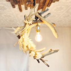 限定1台！ 流木のペンダントライト1灯　YUITO　LED電球付属　｜天井照明　カフェ/サロン店舗照明 10枚目の画像